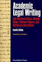 academic legal writing