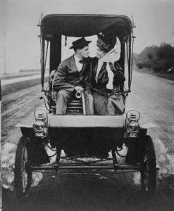 couple in an automobile
